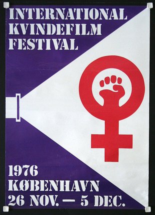 a poster with a symbol and a fist