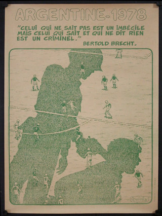 a poster of a man walking on a rope