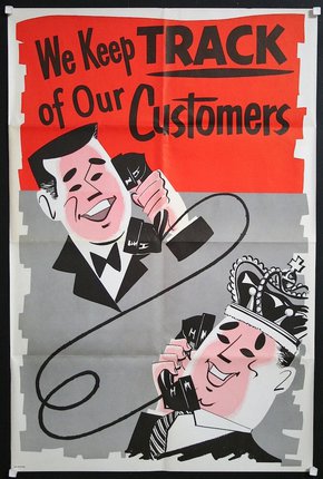 a poster of a customer service