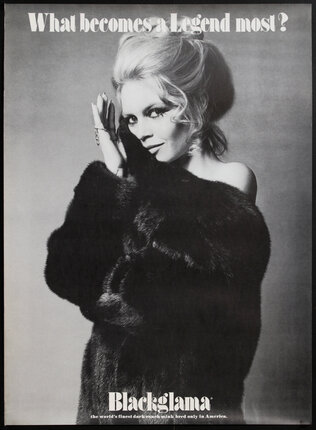 Brigitte Bardot in a fur coat