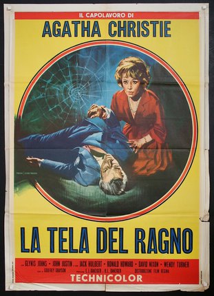a movie poster of a man lying on a man