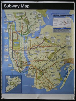 a map of the New York City subway system