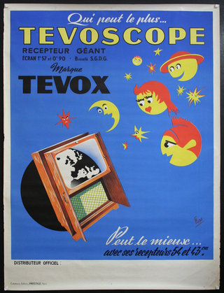 a poster of a television