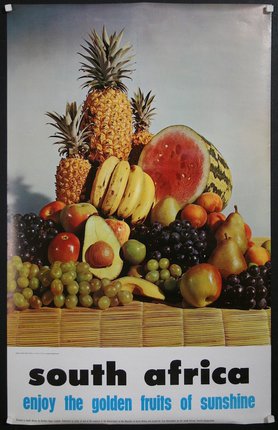 a poster of various fruits