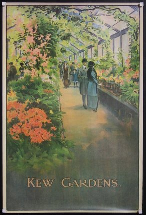 a poster of a garden