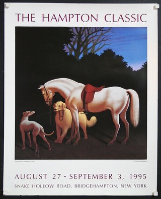 a poster for a horse show