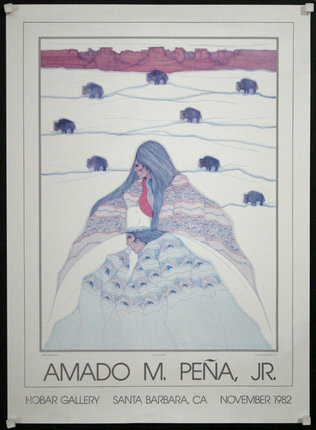 Amado Pena Jr. Signed Vintage Poster Print Kemper Galleries
