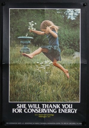 a poster of a girl jumping in the air
