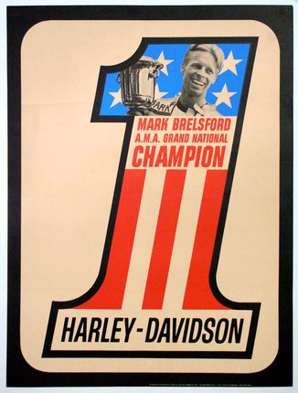 a poster of a man with a trophy