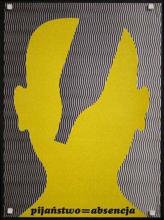 a yellow and black artwork