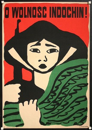 a poster of a woman holding a knife