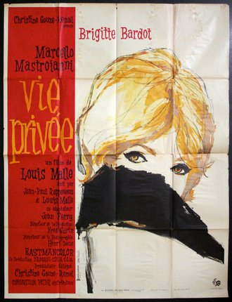 a poster of a woman with a black mask over her mouth