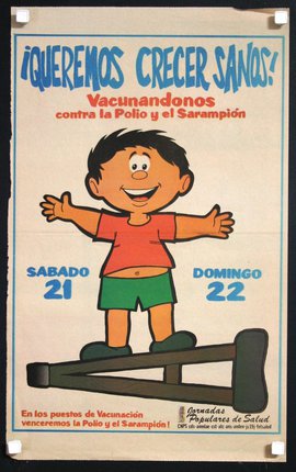 a poster of a cartoon boy