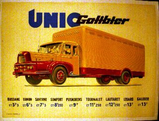 a poster of a truck