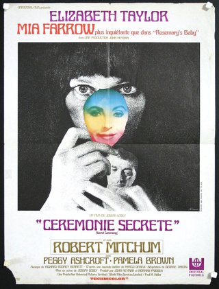 a movie poster of a woman holding a colorful face