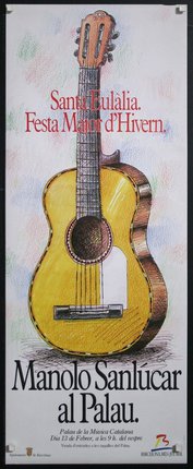 a poster with a guitar