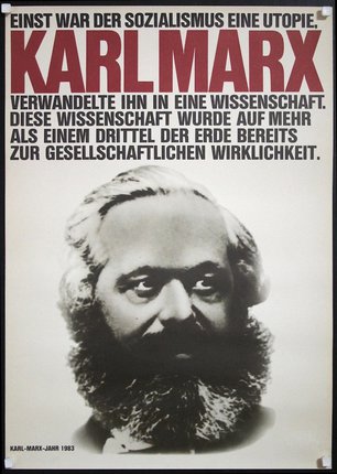 a poster with a man with a beard