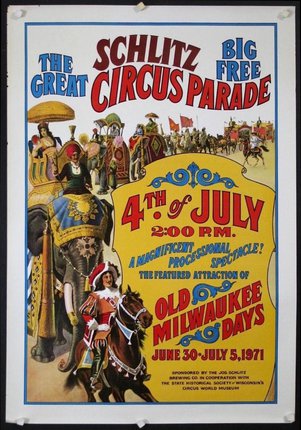 a poster for a circus parade