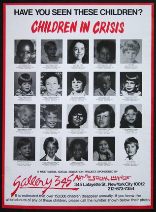 a poster with many pictures of children