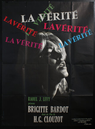 a poster of Brigitte Bardot