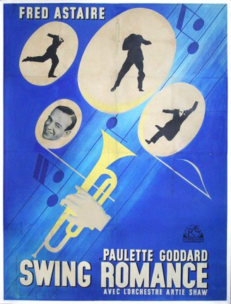 a poster with images of people dancing