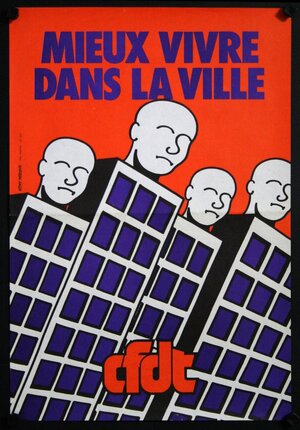 a poster with a group of people