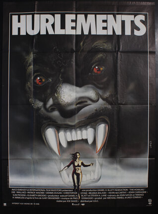 a movie poster with a monster face
