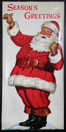 a poster of a santa claus