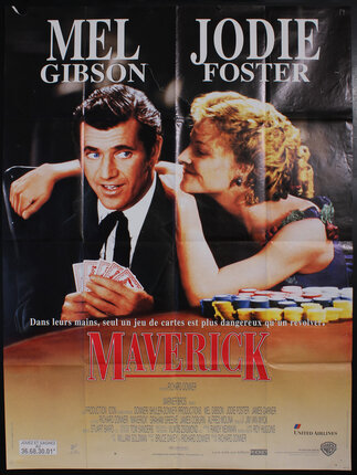 a movie poster of a man and woman playing a card game