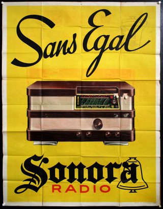 a poster of a radio