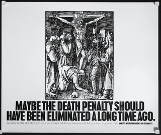 a poster with a crucifixion