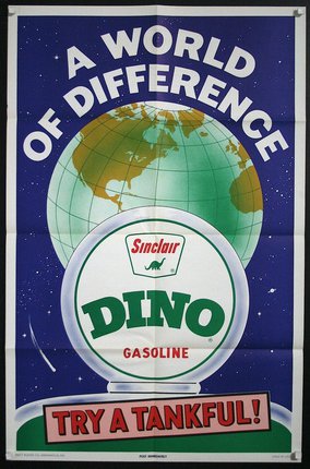 a poster of a gasoline pump
