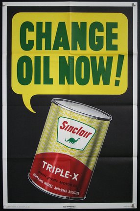a poster of a gasoline can