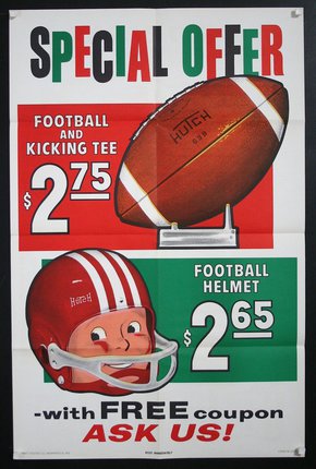 a poster for a football game