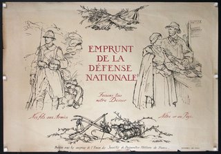a poster with drawings of soldiers and a horse