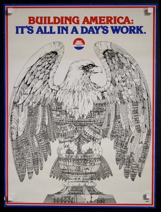 an eagle with wings and text