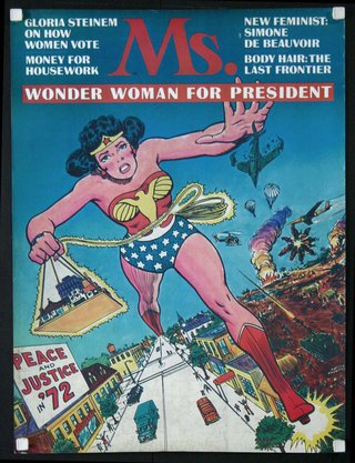 a comic book cover with a woman in a superhero garment
