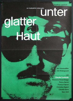 a movie poster with a man in sunglasses