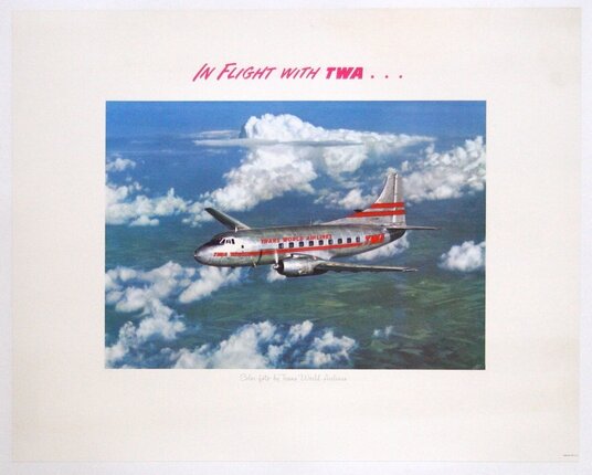 an airplane flying in the sky