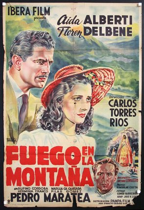 a movie poster with a man and woman in a hat