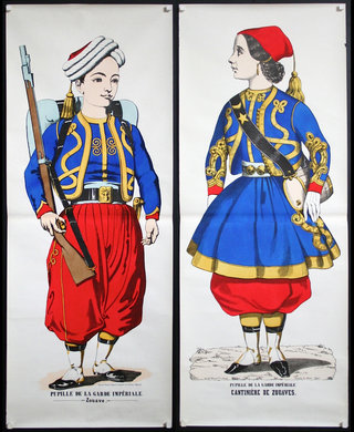 two posters of a man and woman in clothing