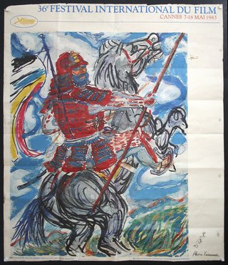 a poster of a man on a horse