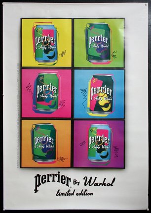 a poster of a pop art soda can