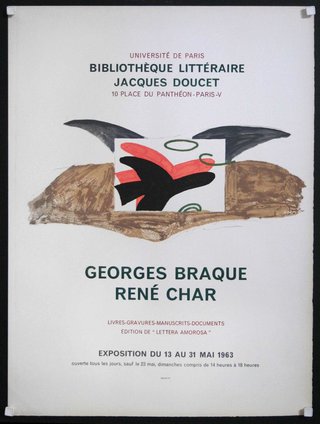 a poster with a picture of birds