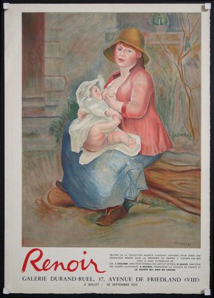 a poster of a woman breastfeeding a baby