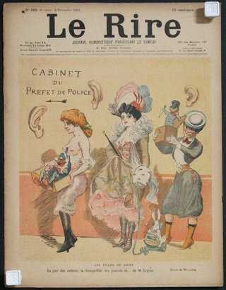 a magazine cover with a woman and a man