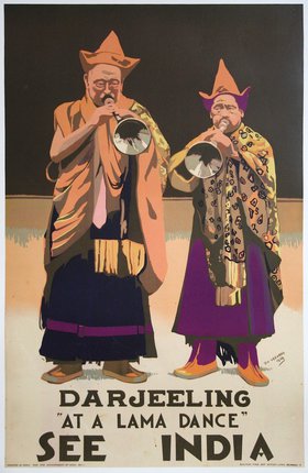 a couple of men playing trumpets