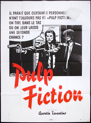 a movie poster with two men pointing guns