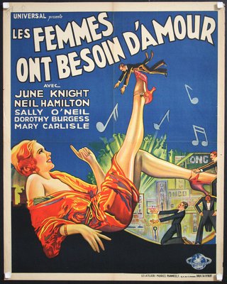 a movie poster with a woman in red dress