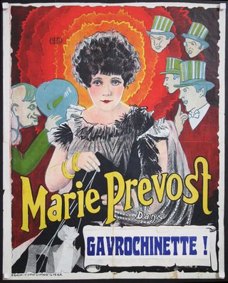 a poster of a woman with a black dress